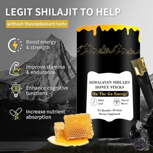 Shilajit Honey Sticks, 30 Sticks - Pure Himalayan Resin - Image 3